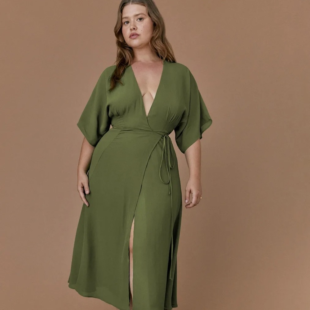 Reformation Karen Dress Moss, NWT